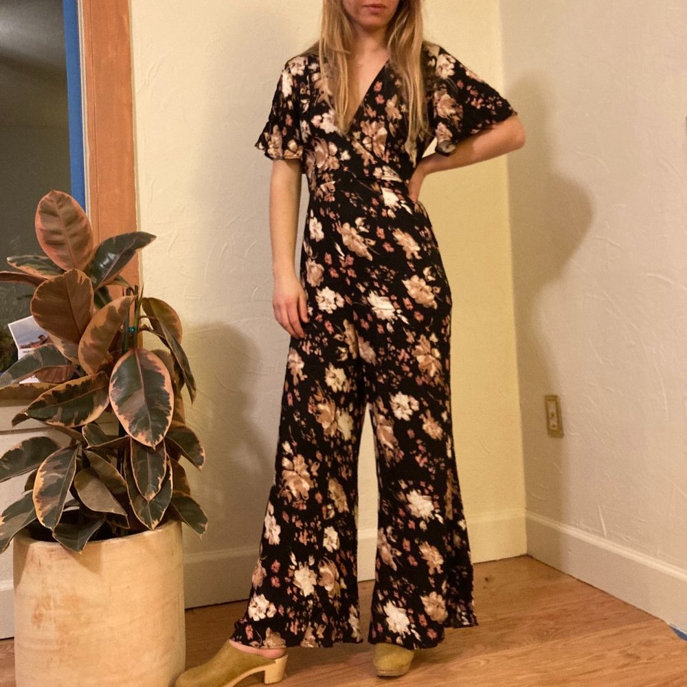 Retro Floral Jumpsuit
